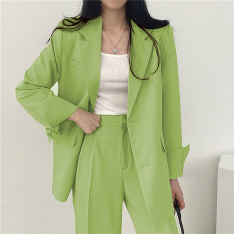 Women's Chic Suit Jacket and Pants Set
