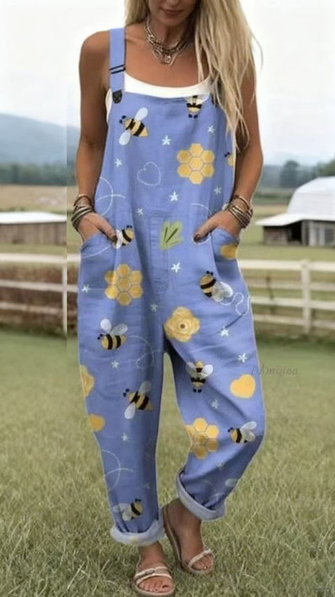 Suspenders Casual Pants