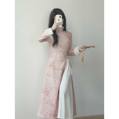 Pink Chinese-Style Cheongsam