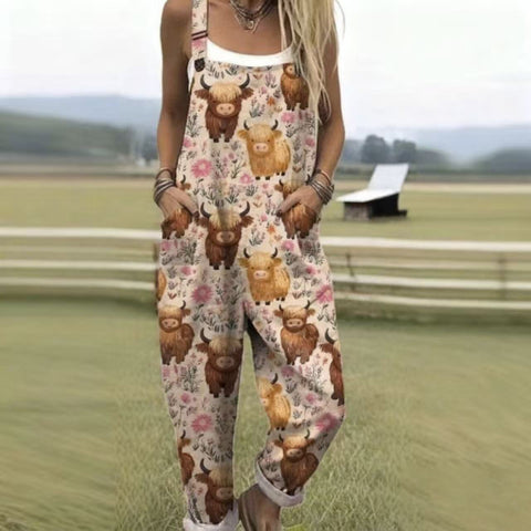 Suspenders Casual Pants