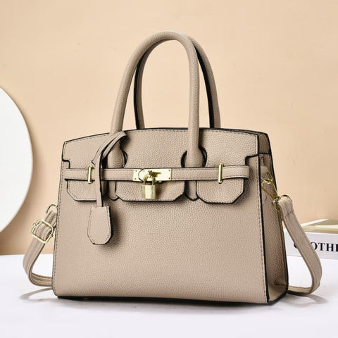 Litchi Pattern Shoulder Sling Bag