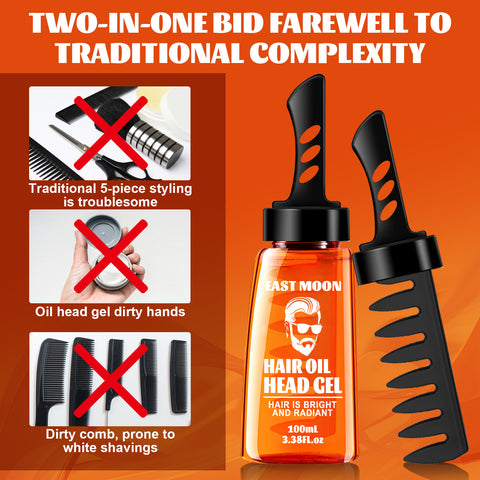 Men's hair wax and comb