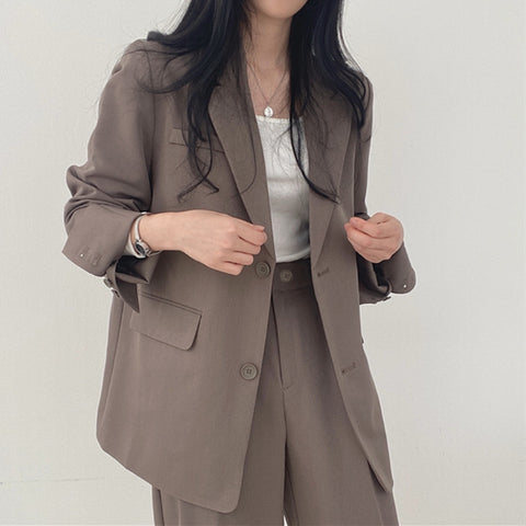 Women's Chic Suit Jacket and Pants Set