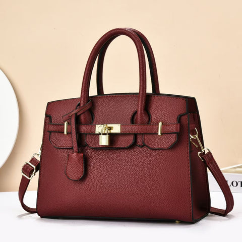 Litchi Pattern Shoulder Sling Bag