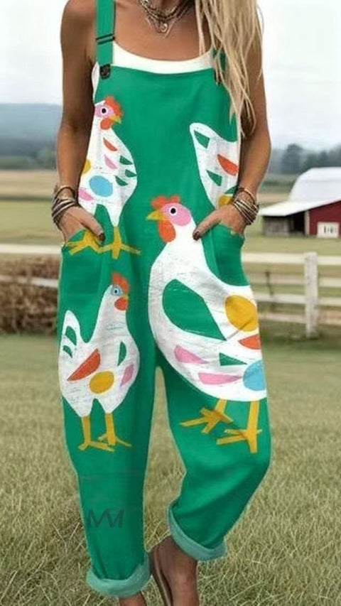 Suspenders Casual Pants