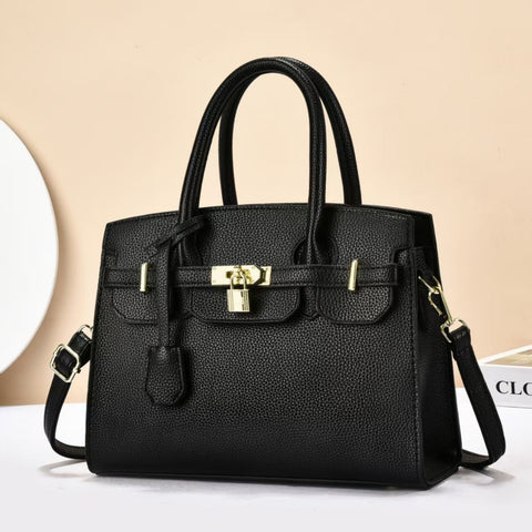 Litchi Pattern Shoulder Sling Bag