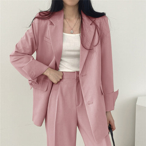 Women's Chic Suit Jacket and Pants Set