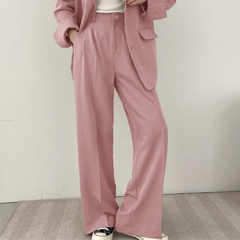 Women's Chic Suit Jacket and Pants Set