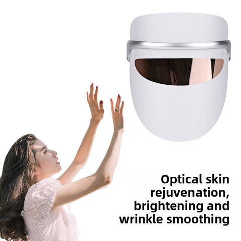 LED silicone face mask beauty device