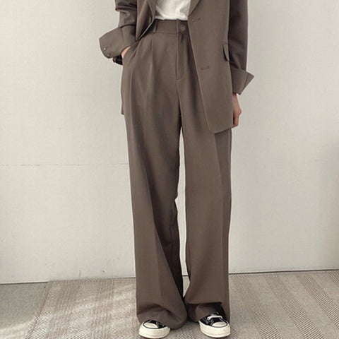 Women's Chic Suit Jacket and Pants Set
