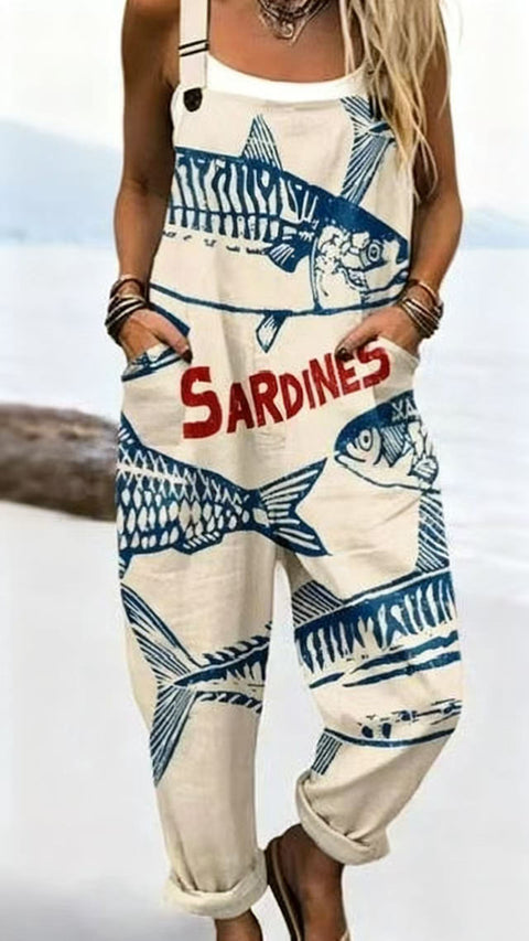 Suspenders Casual Pants