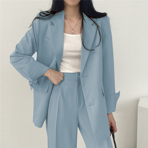Women's Chic Suit Jacket and Pants Set