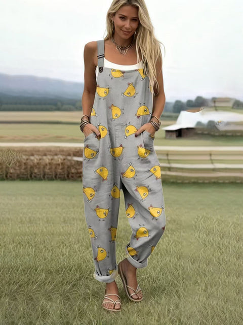 Suspenders Casual Pants